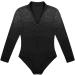 ACSUSS Men's Sequin V-Neck Dance Unitard, Ballroom Latin Dancewear - Black, Medium - Buy Online on GoSupps.com