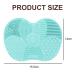 Sioppkik Silicone Makeup Brush Cleaning Mat - 2 Large Apple-Shaped Scrubber Pads (Green & Pink) - Essential Cosmetic Cleaning Tool with Suction Cups - Buy Online on GoSupps.com