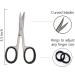 KINZIO Cuticle Nail Scissors Curved Blade Stainless Steel Beauty Scissors for Manicure Pedicure Grooming Finger & Toe Nail Eyebrows Nose Beard Hair Trimming - Buy Online on GoSupps.com