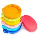 7 Pcs Can Covers Silicone Pet Food Can Lid Covers for All Standard Size Dog and Cat Can Tops