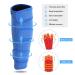 Adjustable Calf Brace & Shin Splint Support - Compression Sleeve for Muscle Pain & Injury Relief | Men & Women | Blue - Buy Online on GoSupps.com
