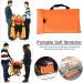 Portable Stretcher Waterproof Soft Stretcher 8 Handles Emergency Rescue Folding Stretcher Back Stretcher Positioning Bed Pad for Household Emergency Work Transfer Sling Orange - Buy Online on GoSupps.com