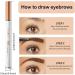 Eyebrow Pencil With 4 Fork Tip 4 Fork Tip 3D Microblading Magic Eyebrow Pencil Waterproof Magic Microblading Eyebrow Pencil Eye Brown Makeup Long Lasting Eyebrow Pencil Stay On All Day(Light brown) - Buy Online on GoSupps.com