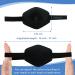 AMZVIO Adjustable Adult Eyepatch for Lazy Eye or After Eye Surgery (Large) - Black - Buy Online on GoSupps.com