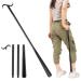 35" Long Dressing Stick with Shoe Horn with Sock Removal Tool, Adjustable Extended Dressing Aids for Shoes, Socks, Shirts and Pants