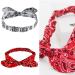 2PCS Red White Paisley Print Bandana Headband Set for Girls and Women - Buy Online on GoSupps.com