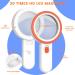 Aixpi 30x Magnifying Glass with Light - 12 LED Illuminated Magnifier for Seniors Reading Coins & Jewelry - Ideal for Macular Degeneration (White) - Buy Online on GoSupps.com
