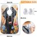Flower Black Dog Beard Bib Apron - Ultimate Beard Hair Catcher for Men | Ideal Father's Day Gifts Anniversary & Christmas for Dad & Husband - Buy Online on GoSupps.com