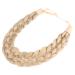 Gledola 5 Strands Synthetic Hair Braid Headband Hair Braided Headband for Women Girl (Honey Blonde)