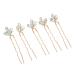 Rhinestone Hair Clips Widely Used Flower Style Rhinestone Hair Piece 5 Pieces for Wedding