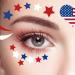 American Flag Patriotic Facial Tattoo Stickers - 10 Piece Set for Independence Day & Labor Day Celebrations - Buy Online on GoSupps.com