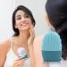 Silicone Ice Roller - Silicone Ice Mold for Face Beauty | Eye Massager Cube Holder Shells Shape De-Puff Eye Bags | Ice Cube Roller Massager Reusable Ice Mold for Face Eyes Neck Blue - Buy Online on GoSupps.com