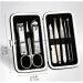 Manicure Set Nail Clipper Set Black Stainless Steel Nail Manicure Tools Home Beauty Nail Set Travel Portable Gift Box Nail Set 8 Pieces Manicure Nail Clippers Kit (Color : C) - Buy Online on GoSupps.com