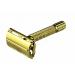 Edward London & Co. Elegant Gold Double Edge Butterfly open Safety Razor
