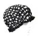 Wrapables Trendy Satin Shower Cap  Black and White Dots
