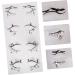 VINTORKY 4 Pairs Halloween Eyeliner Stickers Halloween Face Tattoos Cat Eye Makeup Sticker Makeup Stencil Pvc - Buy Online on GoSupps.com