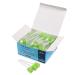 ZIZNBA (50 Pack) Disposable Oral Swabs, Sterile Dental Sponge Swabsticks Unflavored for Mouth & Gum Cleaning Green