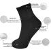 LIN PERFORMANCE Ankle Diabetic Socks for Women and Men - Non-Binding Top, Cushion Sole, Moisture Wicking - 4 Pairs (Size 10-13, Black) - Buy Online on GoSupps.com