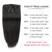 100% Remy Clip-In Hair Extensions - Natural Black 22 Inch Full Head (7 Pieces) - Real Human Hair - Buy Online on GoSupps.com