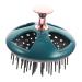 Kombiiuda shampoo comb daily scalp massager Practical scalp massager scalp peeling hotel scalee brush scalee massage household 9x8cm green