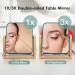 Double Sided 1x/3x Magnification Vanity Makeup Mirror with Bamboo Stand - Portable 360 Rotation Desk Mirror for Makeup - 8 Small Standing Mirror for Desk in Green - Buy Online on GoSupps.com