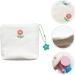 FOMIYES Sanitary Napkin Storage Bag - Portable Menstrual Pad Pouch for Girls and Women - White - Buy Online on GoSupps.com