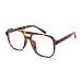 Feizedy retro 70s 80s blue light filter glasses Women without strength men computer glasses with blue light blocking glasses pc gaming glasses b2866 leopard 54 millimeters