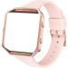 Amcute Slim Silicone Replacement Wristband for Blaze Band with Metal Frame - Pink Sand/Rose Gold - Buy Online on GoSupps.com