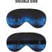 Blue Musical Notes Print Soft Eye Mask - Sleep Mask for Men & Women | Travel Comfort & Relaxation - Buy Online on GoSupps.com
