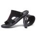 WCXTY Ring Toe Bunion Beach Slippers Casual Lightweight Non-Slip Foot Correction Mens Flat Sandals Comfy Soft Orthotic Flip Flops for Plantar Fasciitis/Hallux Valgus 8.5 Black