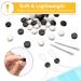 200pcs Elastic Cord Locks Toggles for Drawstrings - Silicone Round Cord Stops - Non-Slip Adjustable Buckler - Mask Adjuster for Suppliers - White 100pcs Black 100pcs - Buy Online on GoSupps.com