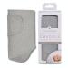 Miracle Blanket Baby Sleep Wearable Swaddle Wrap for Newborn Infant Boy or Girl 0-3 Months Gray