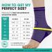 Modvel Foot & Ankle Brace Socks - Compression Sleeve for Sprained Ankle Support Tendonitis & Arthritis - Adjustable Ankle Brace for Men & Women - Sports & Running - Small T Purple - Buy Online on GoSupps.com