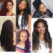 MEDO 7Packs New Faux Locs 24 Inch Crochet Hair Soft Locs Curly Wavy Pre-Looped Faux Locs Goddess Synthetic Fiber Hair Extensions - 24Inch 1B (Pack of 7) - Buy Online on GoSupps.com
