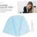 DOITOOL 1 Set Hair Color Highlighter Cap Crochet Outfit Scrub Hat Reusable Hair Cap for Highlights Hair Tinting Dye Hat Hair Tinting Bowl Has Brighten Baked Oil Cap Silica Gel 22X16X1CM Blue - Buy Online on GoSupps.com