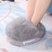 Serlium USB Foot Warmers | Soft Heated Slippers for Winter Office & Home Use - Gray - Buy Online on GoSupps.com