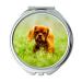 Mirror Travel Mirror Puppy Dog Animal Domestic Adorable Cute Landscape Pocket Mirror portable mirror