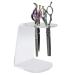 Scissors Rack Acrylic Salon Shears Rack - Groomer Scissor Stand Hairdresser Organizer- Clear 6 Holes Stylist Tool Rack for Barber Shop Home