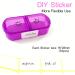 Large AM/PM Weekly Pill Organizer - 7 Day Pill Box with Writable Labels & Light-Purple Zipper Bag for Vitamins & Supplements - International Shipping - Buy Online on GoSupps.com