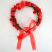 AISI Red Flower Wreath & Bracelet Set | Boho Hair Band & Crown for Wedding & Festival - Buy Online on GoSupps.com