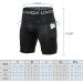 Lixada Men's Elastic Performance Sports Baselayer Shorts - Cool Dry Tights for Active Workouts | Large, A-Black/Grey/White - Buy Online on GoSupps.com