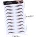 POPETPOP 5pcs Eyebrow Stickers Blush Makeup Brow Shaper Hair-like Eyebrows Stickers Artificial 4d Plate 21x15cm Brown - Buy Online on GoSupps.com