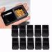 10Pcs Reptile Feeder Dish Amphibians Double Food Water Bowl Anti-esHate Worm Feeding Basin for Tortoise Gecko Snakes Lizard Spider