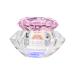 NUSITOU 1pc Nail Art Crystal Cup Mini Dappen Dish Glass Containers Glass Nail Art Cup Clear Container with Lid Glass Dappen Cup Small Containers with Lids Liquid Crystal Art Glass Love Cup 7.5x6cm Pink