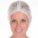 Disposable Bouffant Caps 100 Pcs 20 inches White Disposable Nonwoven Bouffant Caps Hair net Hair Sleeves with Swivel Side Headbands Unisex Perfect for Sleeping Hair Nets Head Cover Food Service