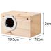 Bird Breeding Nest Wooden Bird Box Bird House Cages Bird Nesting Feeding Station House for Lovebirds Cockatoo Budgie Finch Canary Parrotlets Cockatiel (Small) - Buy Online on GoSupps.com