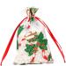 Anneome 10pcs Drawstring Bags Bags Christmas Candy Bags Party Bags Storage Bag Bronzing Christmas Bag - Buy Online on GoSupps.com