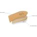 Heel Lift Elevator Heel Raise Heel Pad Orthotic Wedge Shoe Pad Many Widths and Heights Leather Cover Kaps Topmed Supplied to NHS 2 Pieces Left and Right height 30 mm / 1.2 inch - size L - Buy Online on GoSupps.com