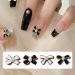 FEIlei 10Pcs 3D Bow Nail Charms Pearl Bowknot Nail Art Decorations Metal Nail Studs - Buy Online on GoSupps.com