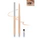 Nude Waterline Eyeliner Pencil Cream Gel Eyeliner Waterline Waterproof Smudge-Proof Long-Wearing Intense Color Retractable Eye Liner Brightener Pen Smooth Eye Makeup for women Built-in Sharpener 03# Nude